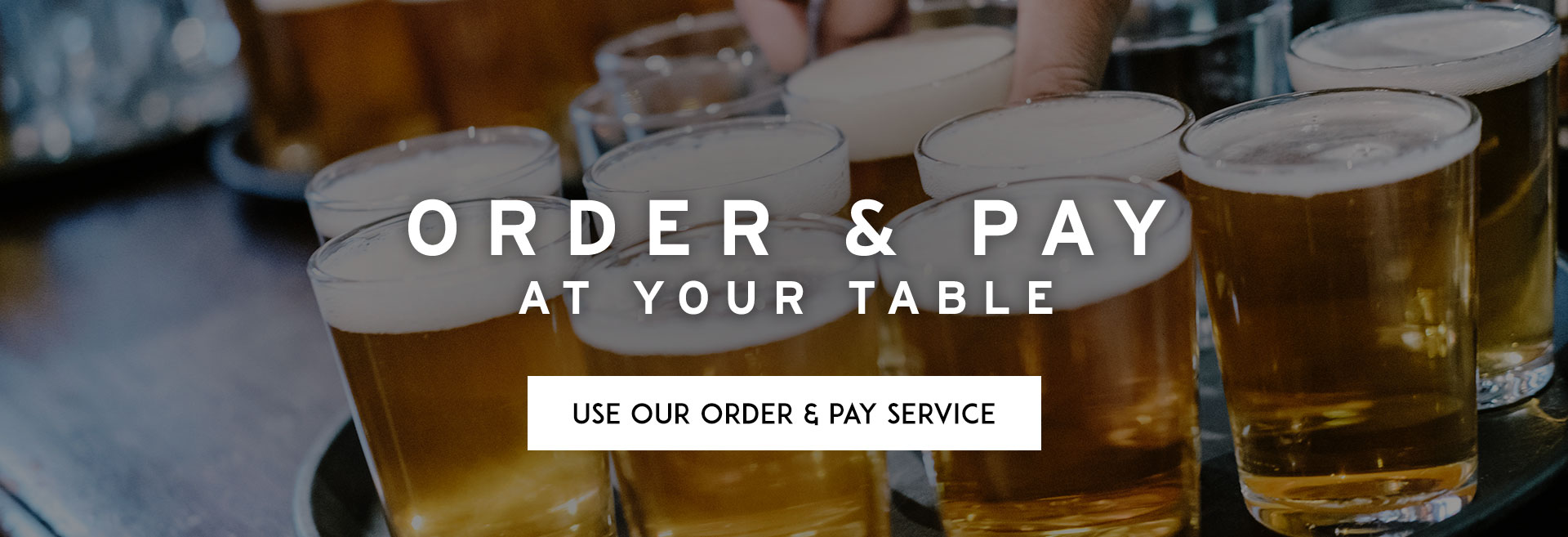 Order at table at Oakford Social Club hero